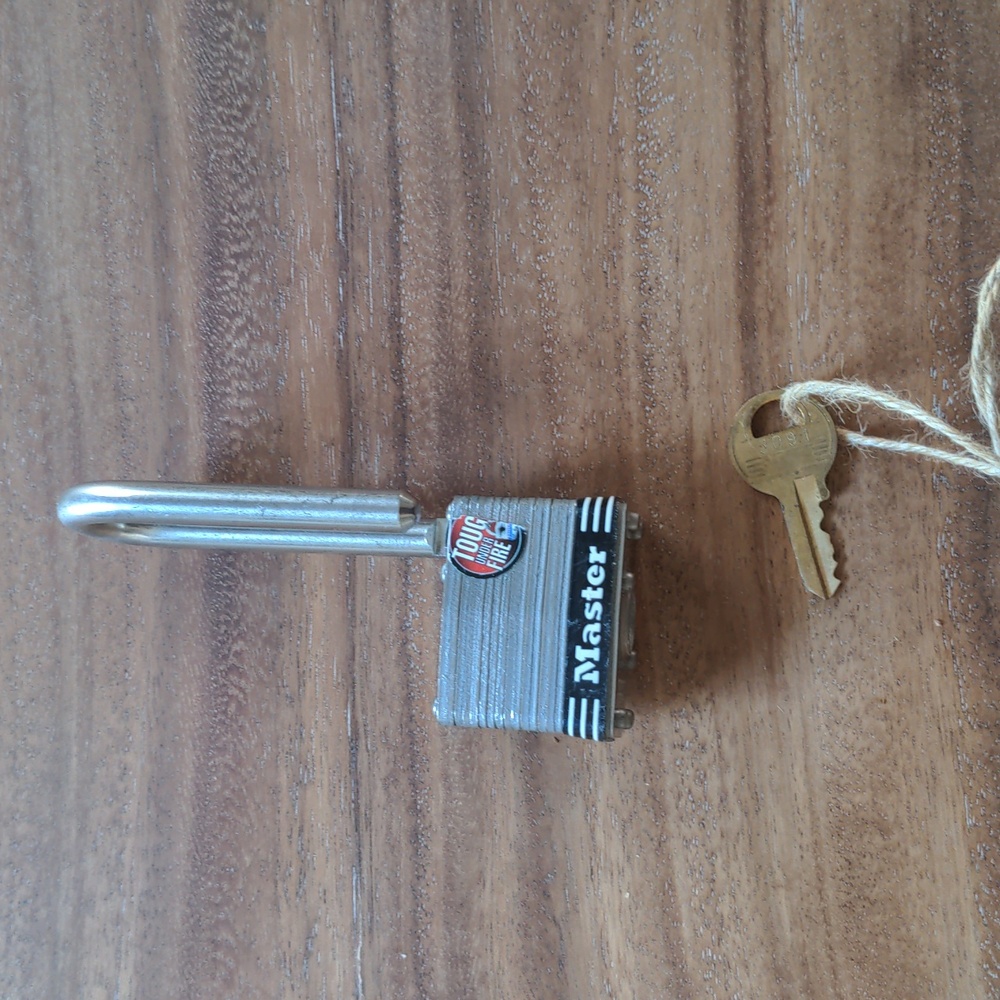 Master Lock and Key - Picture 2 of 2